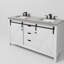 Ensemble de meuble-lavabo double l 60 po x P 22 po avec robinet Marsyas-87289820-87289819