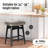 Amberlynn Upholstered Counter Stool with Solid Wood Frame-872045878
