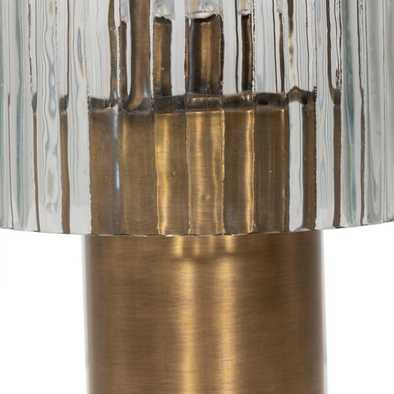 Table Lamp, Aged Antique Brass Iron