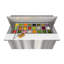 Table de préparation pour salade et sandwich réfrigérée commerciale 60 po 2 portes, capacité de 24 casseroles et 18,4 pieds cubes de rangement