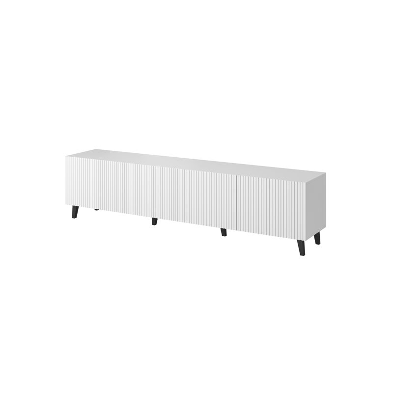 Gowdy Unfinished TV Stand for TVs up to 85" with Fireplace Included, White