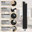 Tapis de couloir noir Ottohome-105064713-118339474