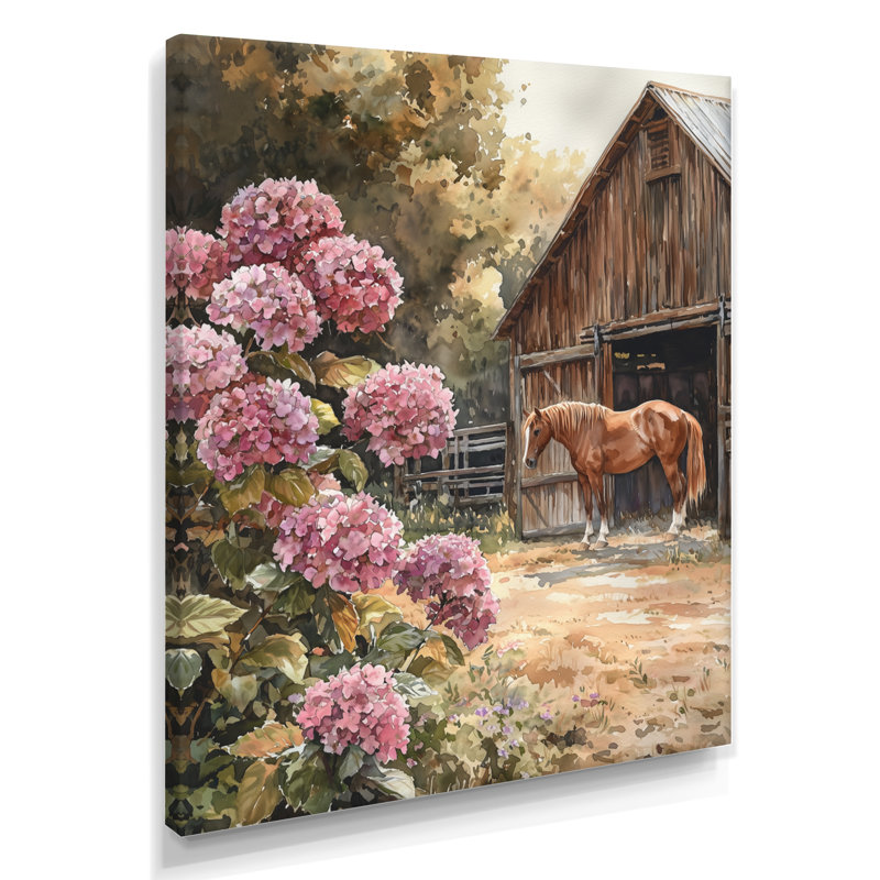 Durell - art mural floral, H 32 po x l 16 po, Toile tendue, Ne s’applique pas