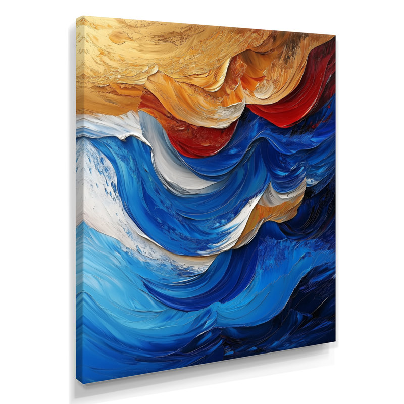 Nyra - Abstract Canvas Wall Art, 40" H x 30" W, Wrapped Canvas, Does Not Apply