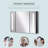 35"W X 25"H Wall Mounted Bathroom LED Medicine Cabinet With Mirror - 3 Cupboards, Memory Function, USB Charge