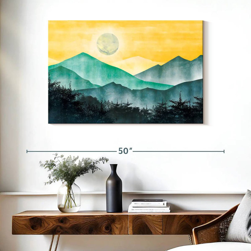 Alvord, lever de soleil, paysage abstrait, H 26 po x l 39 po