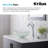 Frosted Glass Circular Vessel Bathroom Sink-10357190