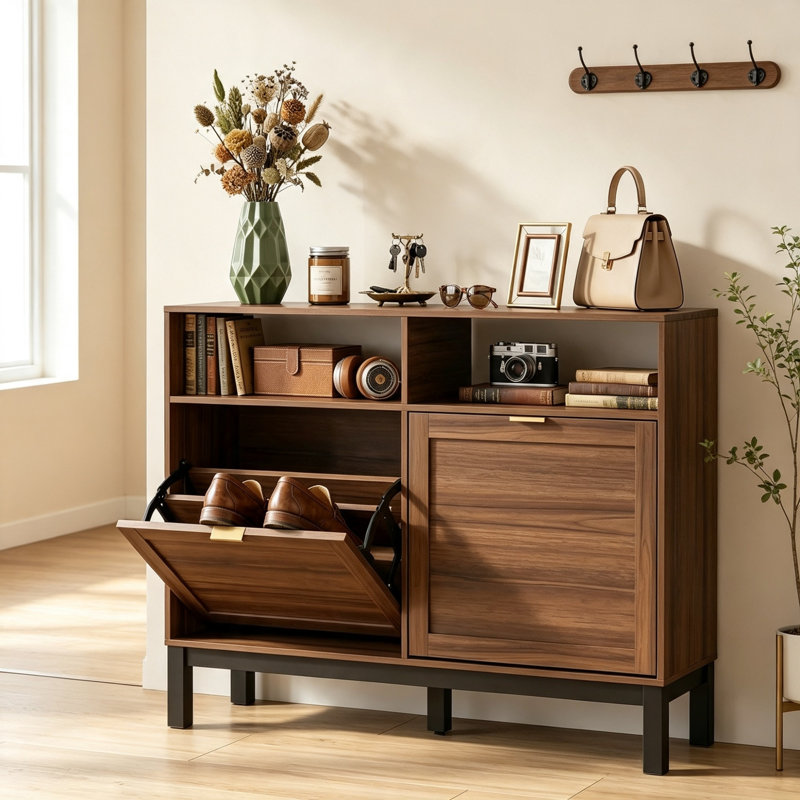 8 Pair Shoe Storage Cabinet