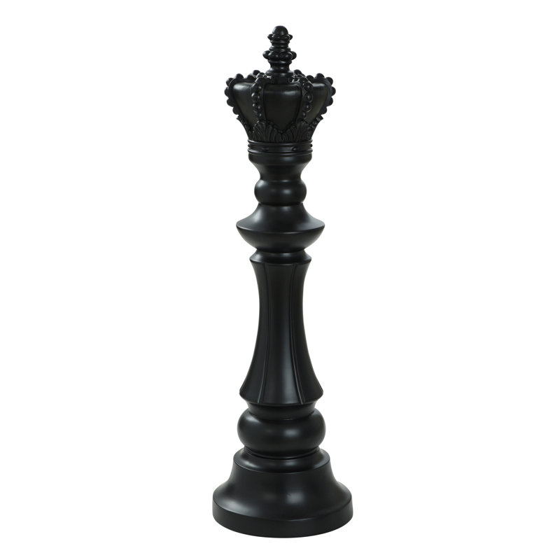 Sculpture Sharmell King Chess, Noir