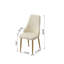 Ensemble de 2 chaises de salle à manger avec pieds en métal
