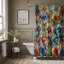 Rideau de douche standard 1 pièce-370338654