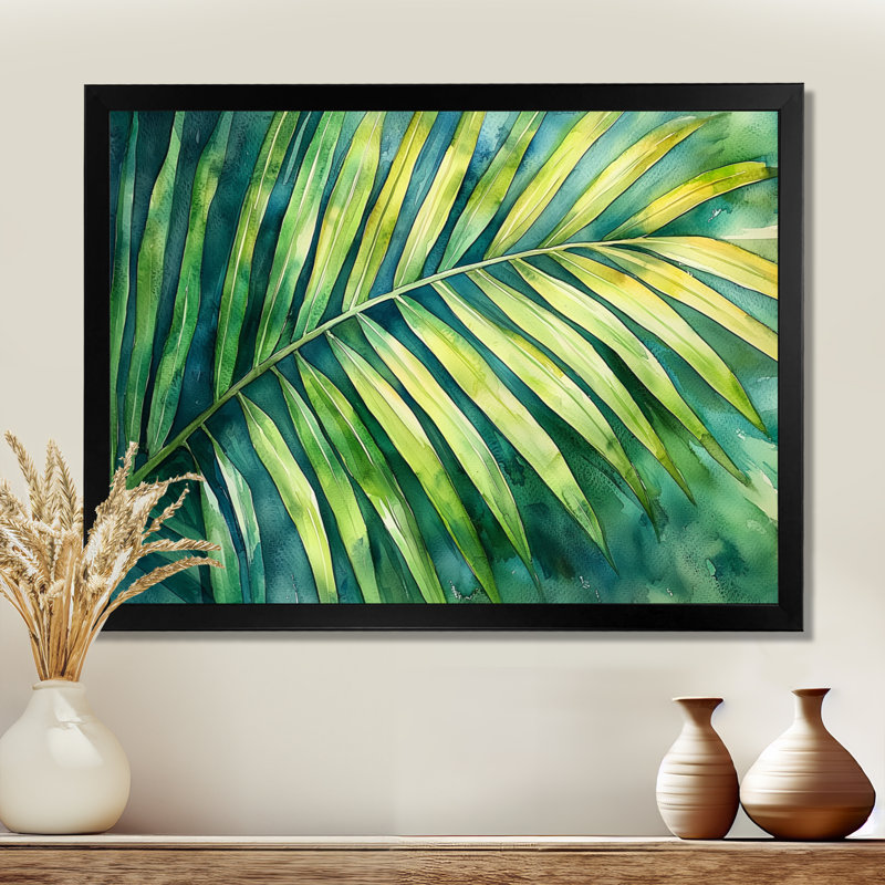 Corri Green Tropical Safari Palms III - palmiers et palmiers, art mural, H 30 po x l 40 po, Noir