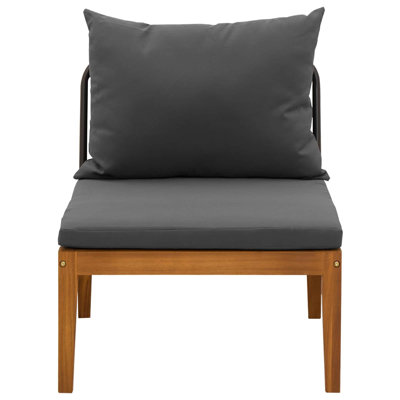 60 cm W Patio Sofa with Cushions