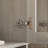 Adjustable Glass Display Cabinet With Frosted Doors And Spacious Storage