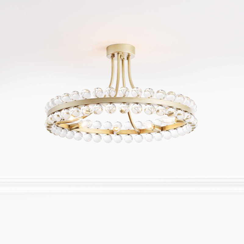 Plafonnier semi-encastré 8 lumières Abigail