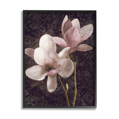 " Pink Vintage Patterned Orchid " by John Seba