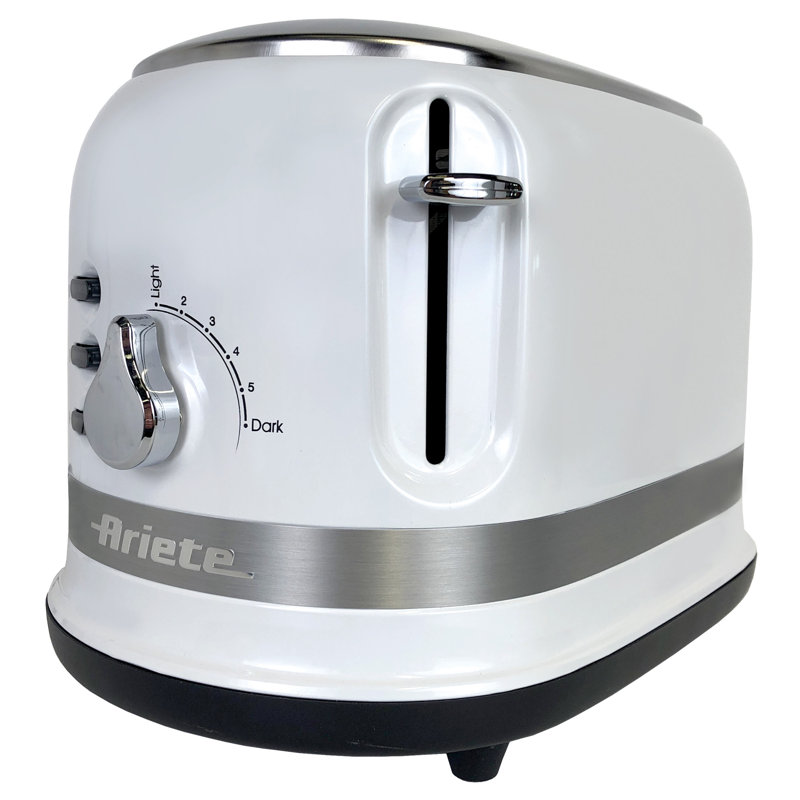 Ariete Moderna 1.7L Stainless Steel Kettle with 2 Slice Toaster Set, White