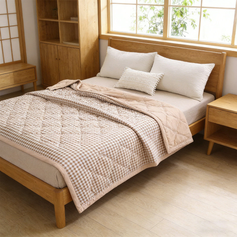 Courtepointe 39,37x59, Tan Striped