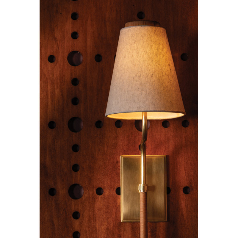 Sullivan Wall Sconce in Aged Brass by Cortney Bishop