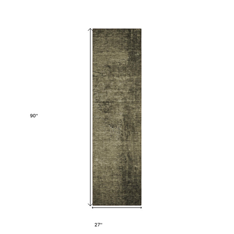 Tapis de couloir d'extérieur 8 po gris