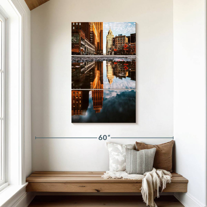 Masam Majestic Skyline de Détroit, H 45 po x l 28 po