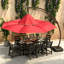  Parasol de patio en porte-à-faux 11 pi avec base 11 pi-1659632599