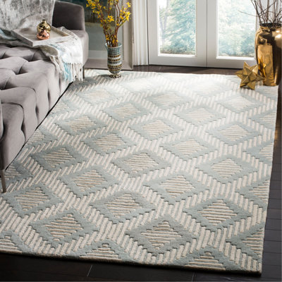 Hardouin Hand Tufted Wool Geometric Rug