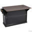 Chariot de rangement pour cuisine sur 4 roues avec 4 tablettes de porte et abattant-1837991842
