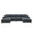 Anchoretta 134" Wide Reversible Modular Sectional with Ottoman-225983074
