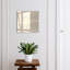 Key cabinet, Opens to the right, 30x30x5, White, Wavy patterns in beige and gray shades, 