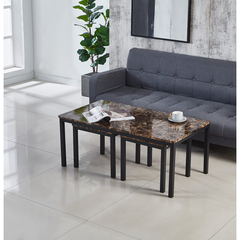 Calvero Four Leg Coffee Table, Brown