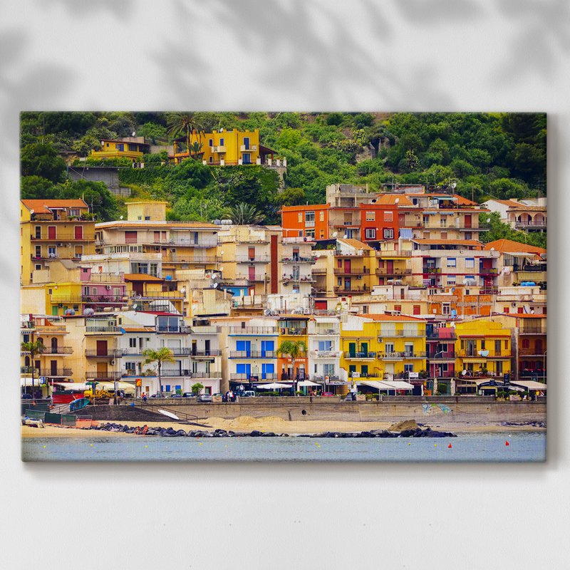 Village de plage italien - Cavas enveloppés de galerie, 32 x 48