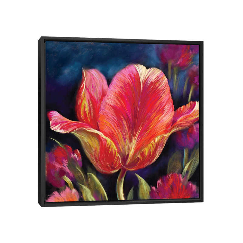 «Charisma», reproduction sur toile, H 18 po x l 18 po x P 1,5 po, Toile avec cadre flottant noir, Pas de tapis