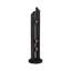 Ynes Modern Black Resin Geometric Sculpture - 64" Tall Freestanding Home & Office Decor