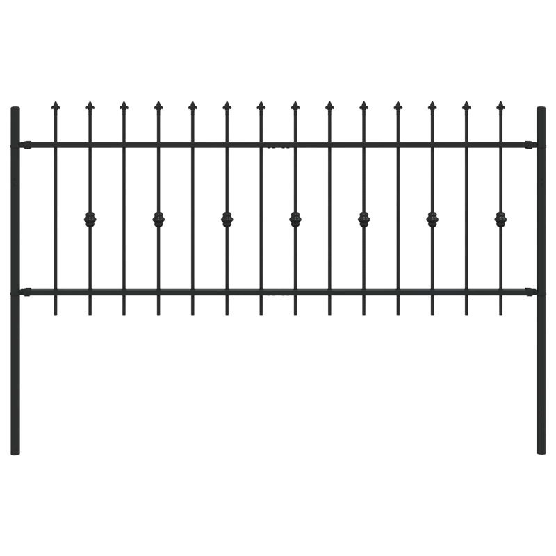 Powder-Coated Steel Fence Panels Included, 130cm H x 200cm W