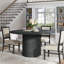 Round Metal Base Dining Table-432915259