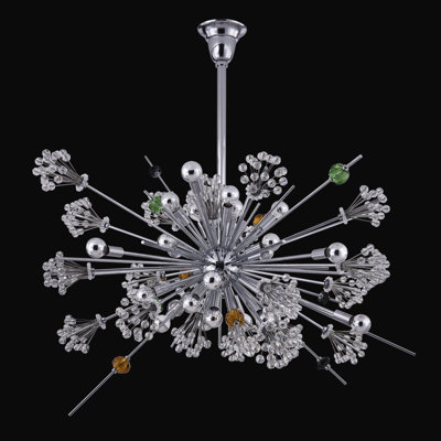 Constellation Colorata 30 LT Chrome/Constellation Colorata Chandelier Allegri