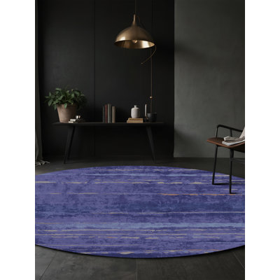 Machine Washable Purple Area Rug