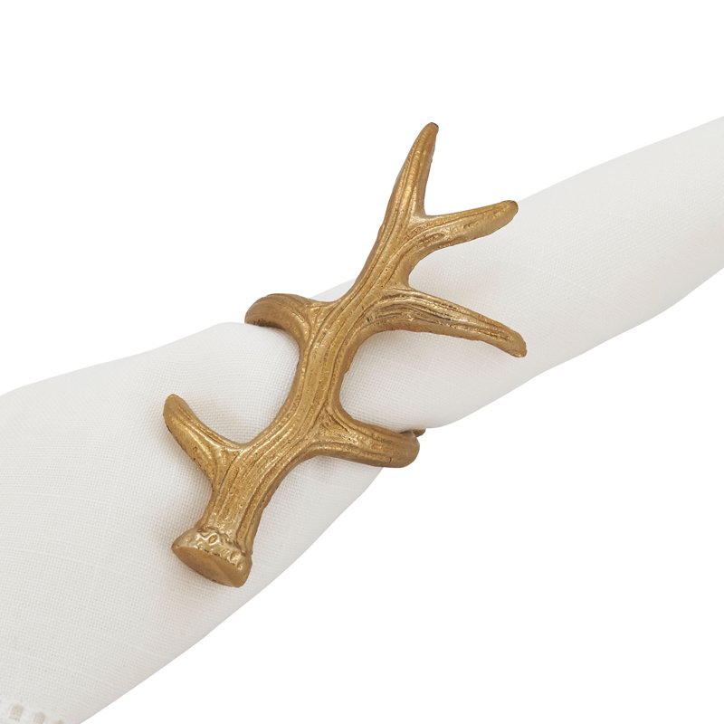 Rond de serviette Antler, Or