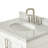 31'' Single Bathroom Vanity with Carrara Marble Top-93359289
