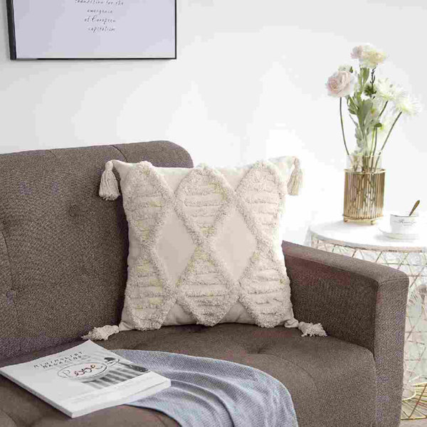 Dakota Fields Breeauna Striped Cotton Reversible Pillow Cover | Wayfair