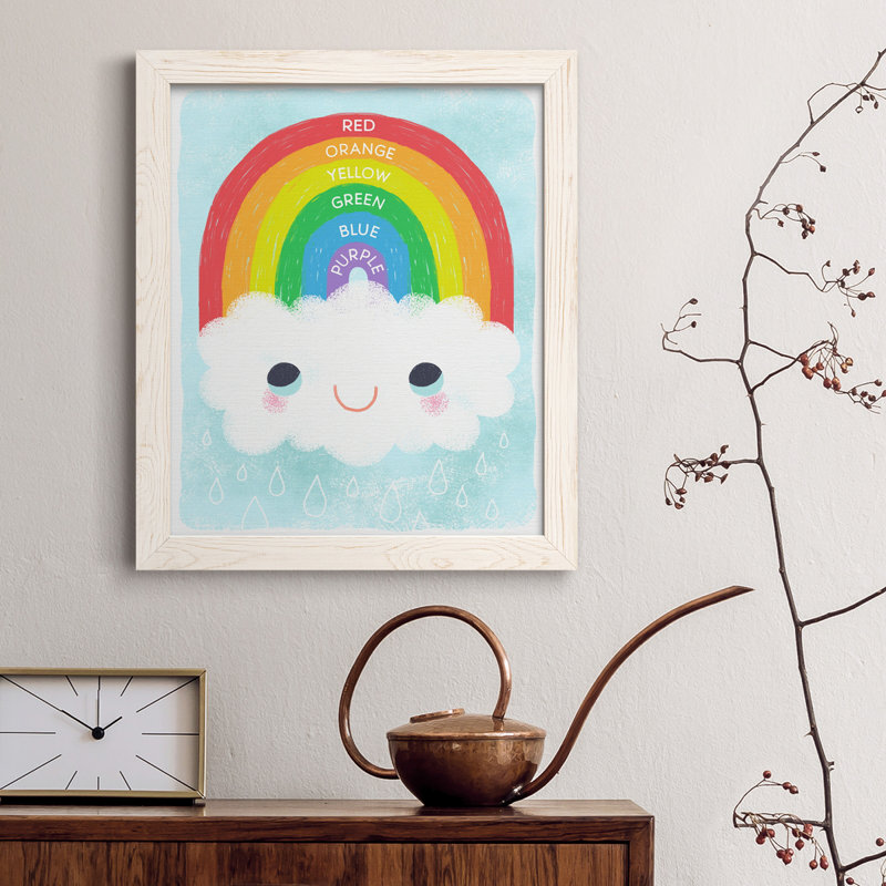 Rainbow Colors - cadre photo, impression sur toile, Blanc, H 44 po x l 31 po x P 1 po