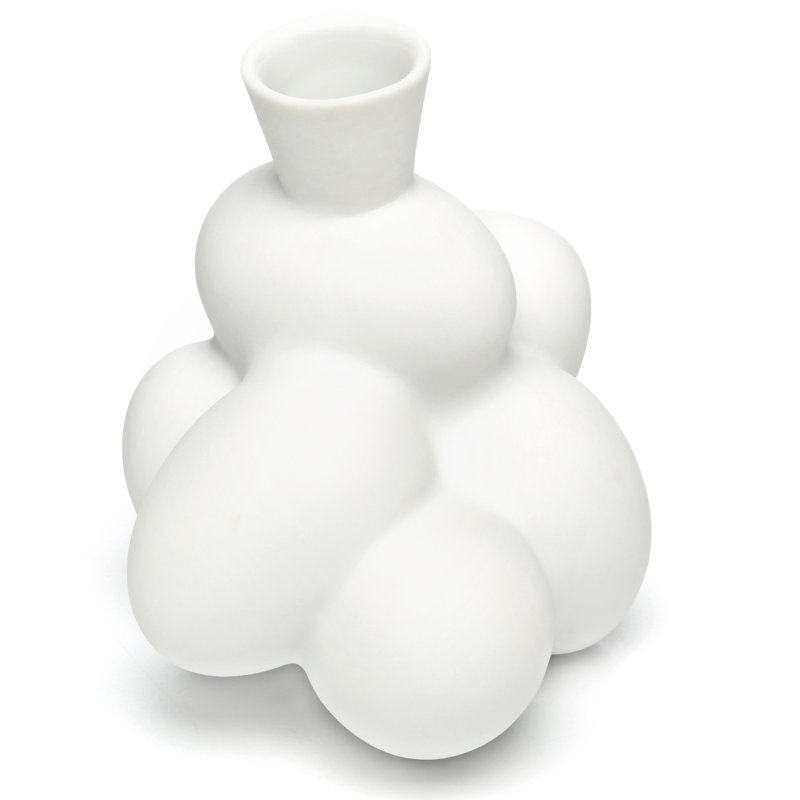 Egg Table Vase, 5.71" H x 4.92" W