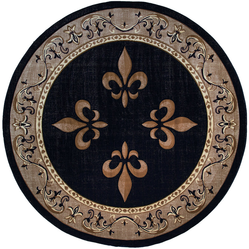 Goines Moroccan Indoor Rug, Round 7'10"