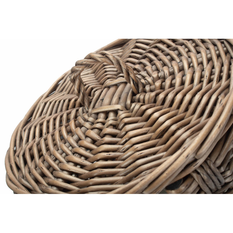 Lily Manor Open Round 3 Toilet Roll Holder Basket