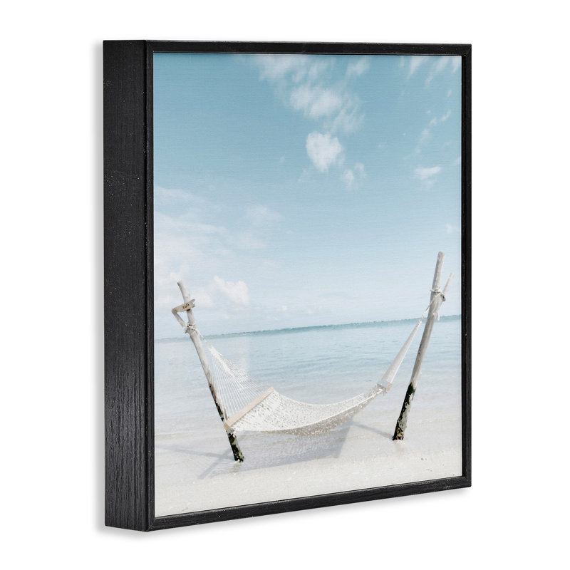 Rustic Hammock, H 17 po x l 17 po, Giclée encadrée noir minuit