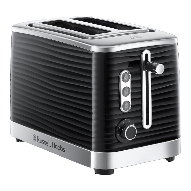 Russell Hobbs Inspire 1.7L Kettle & 2 Slice Toaster, Black