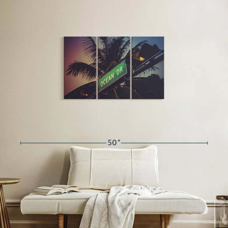 Sebbie Miami Ocean Drive, H 20 po x l 33 po