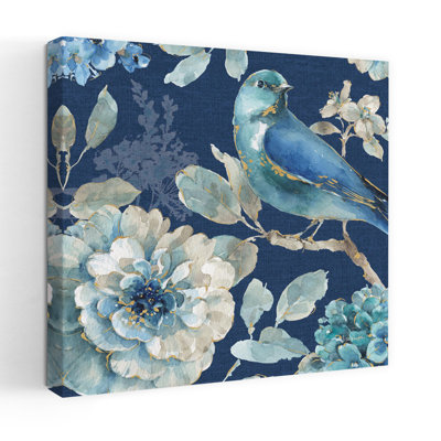 Art contemporain Indigold Xxiii avec oiseau