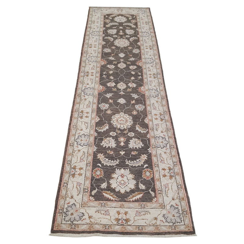 Davey Hand Knotted 3x10 Brown Runner